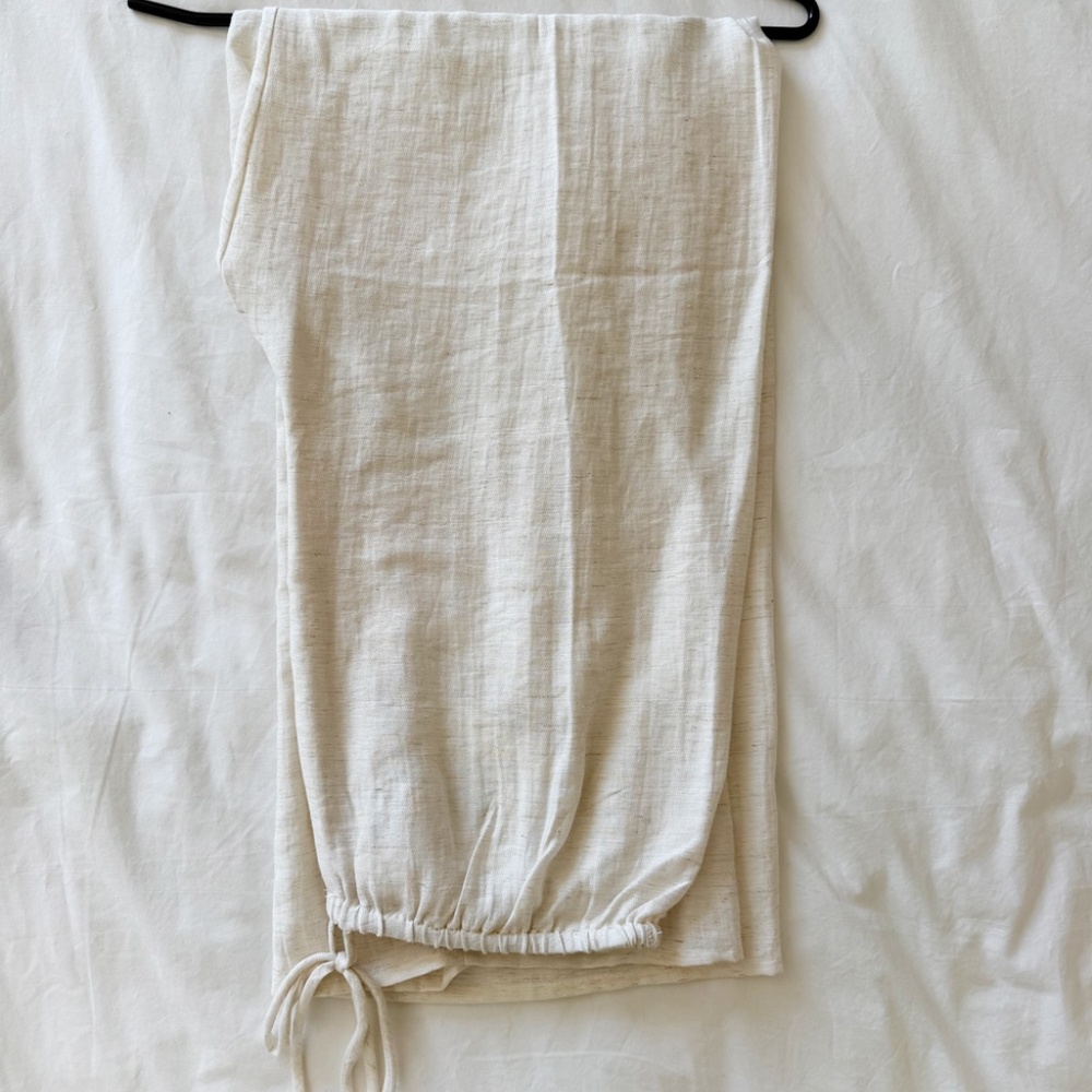 NWT DISSH JOLIE CREAM MARLE DRAWSTRING PANT (US 2) - Picture 6 of 7